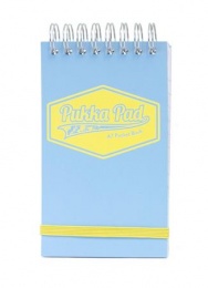 Jegyzetfüzet, spirálozott, A7, vonalas, 50 lap, PUKKA PAD "Pastel", vegyes színek