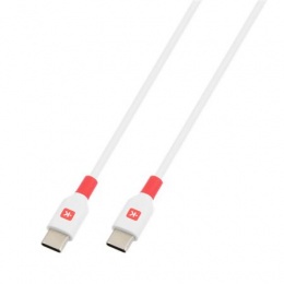 USB kábel, USB-C - USB-C, 2m, SKROSS, fehér