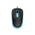 Egér, vezetékes, optikai, normál méret, USB, GENIUS "DX-123", fekete-kék